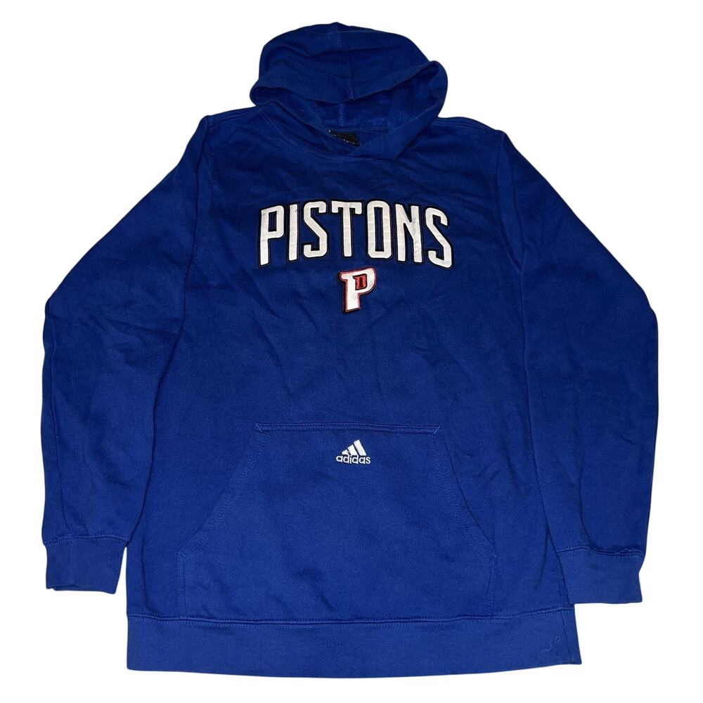 Detroit Pistons NBA Adidas Y2K Blue Hoodie Youth L 14/16 Basketball